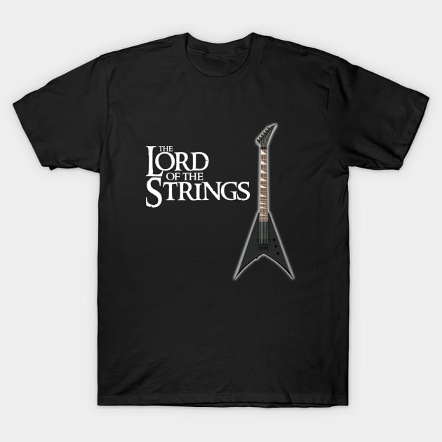 Funny Lord Of The Strings Art Design T-Shirt by getsomegraphix